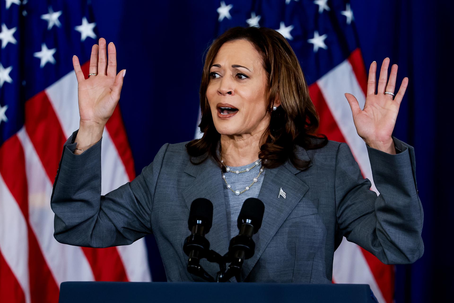 Fotografía de archivo de la vicepresidenta de EE.UU., Kamala Harris. EFE