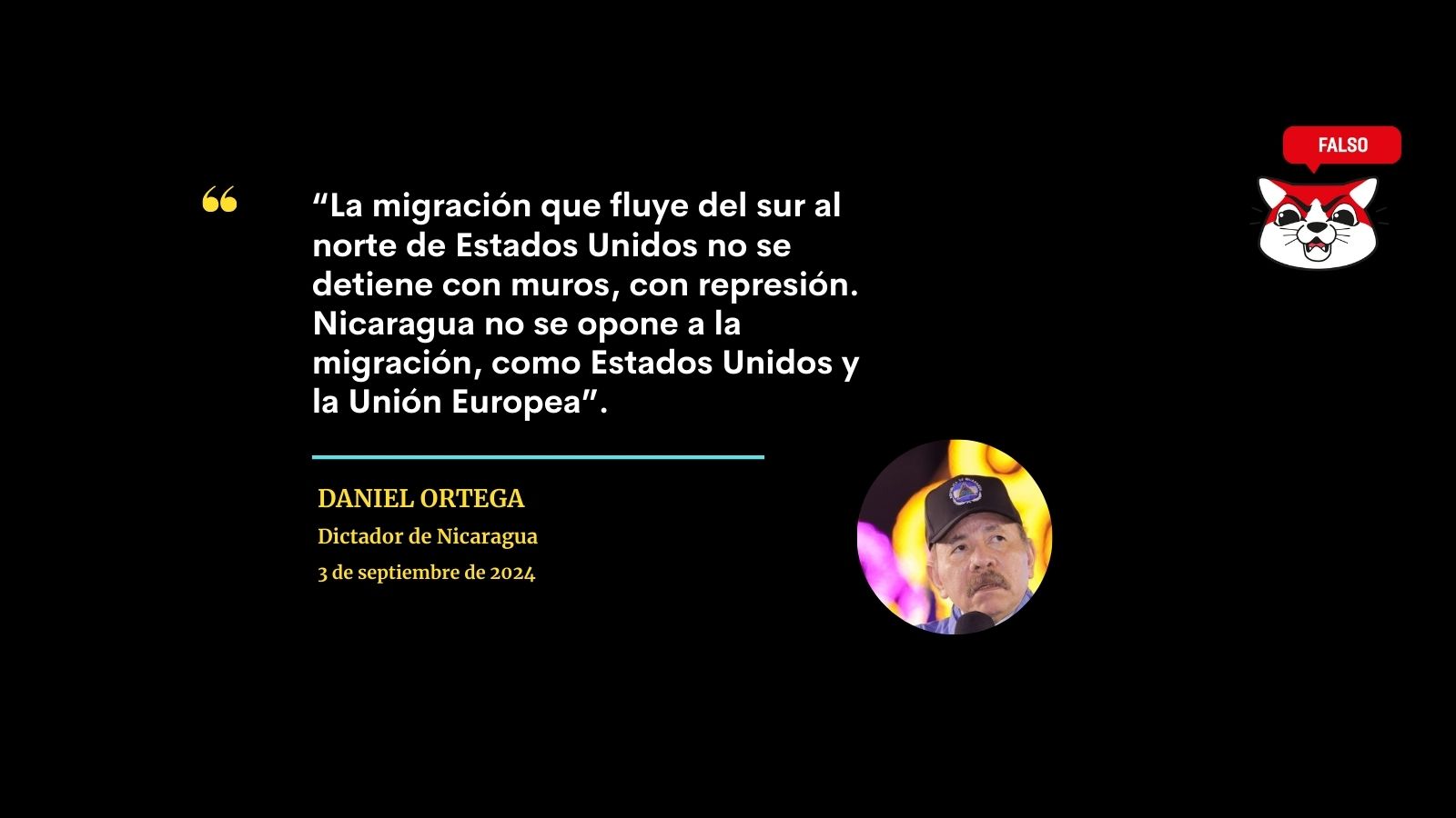 Daniel Ortega migración