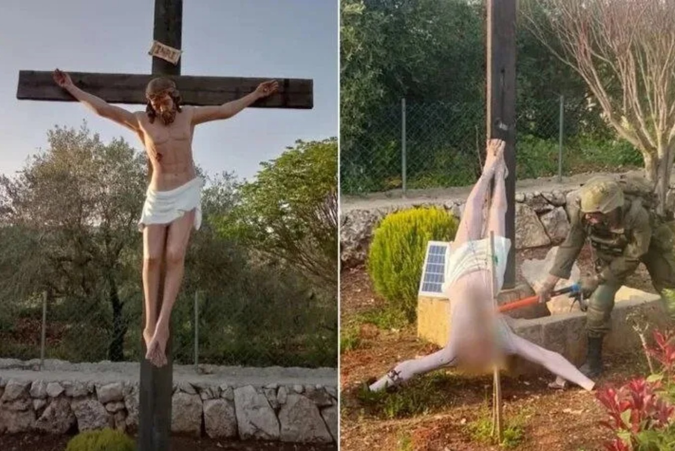 Líderes católicos Tierra Santa exigen disciplina para soldado israelí que destrozó Cristo