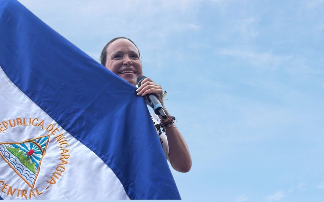 María Corina Machado: "No vamos a descansar hasta que Nicaragua sea libre"