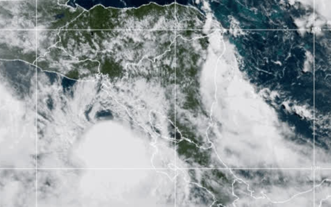 Depresión tropical se forma en el Pacífico de Nicaragua y será tormenta
